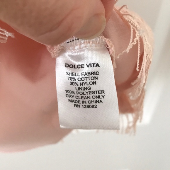 Dolce Vita Ares Blush Lace Mini Dress - Picture 6 of 6